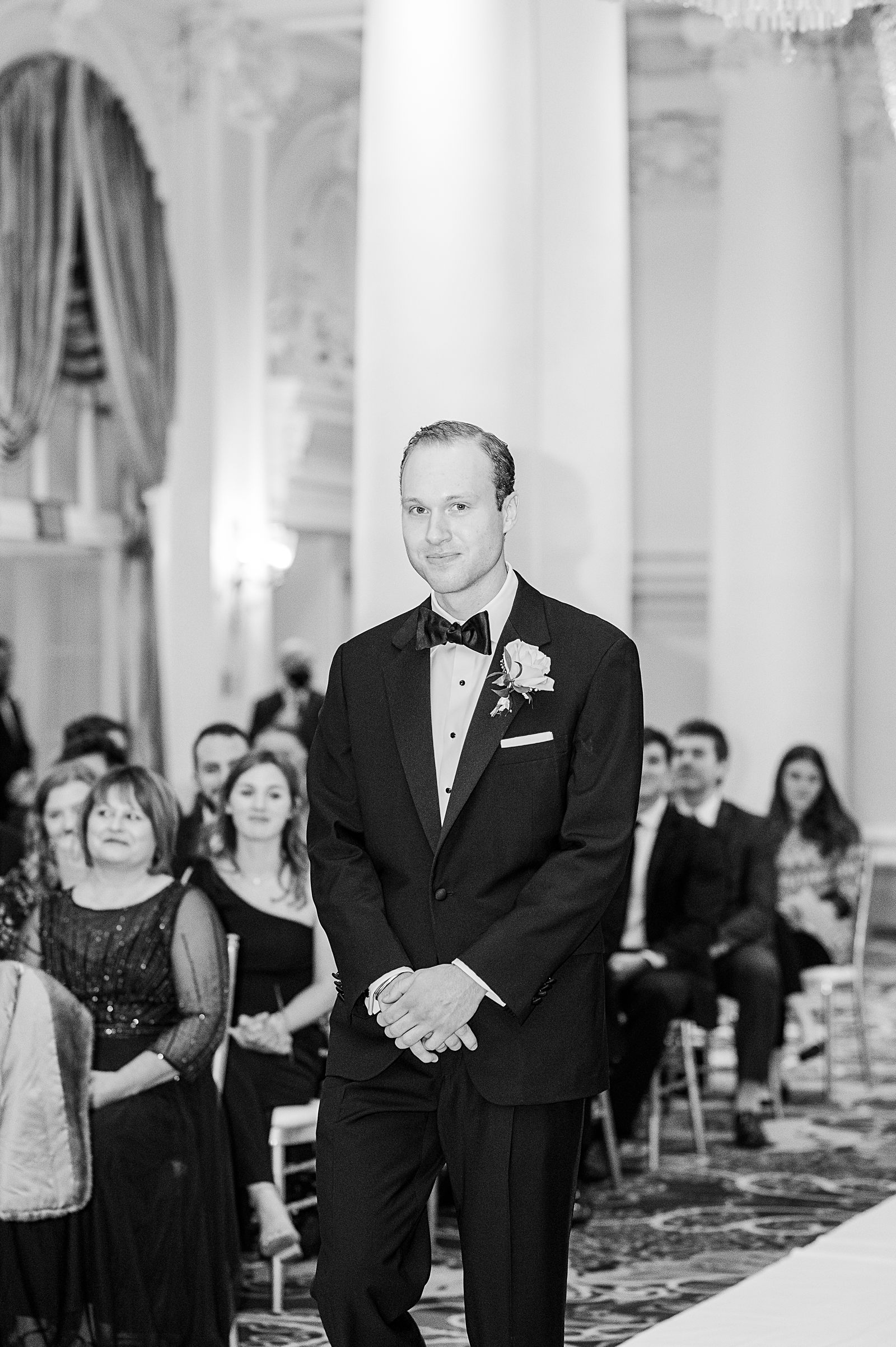 Jefferson Hotel Wedding Ceremony. Richmond Wedding Photographer Kailey Brianne Photography