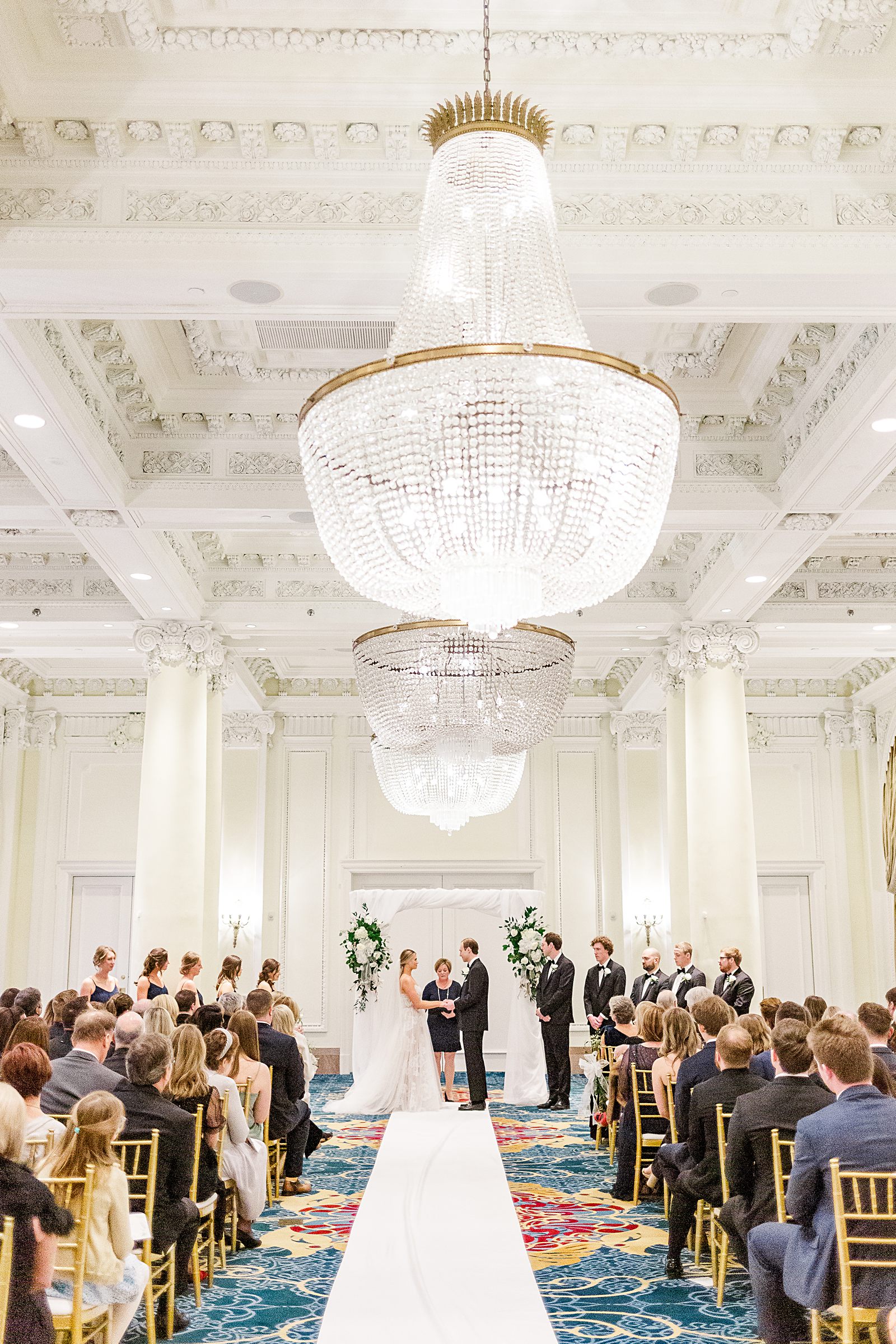 Jefferson Hotel Wedding Ceremony. Richmond Wedding Photographer Kailey Brianne Photography
