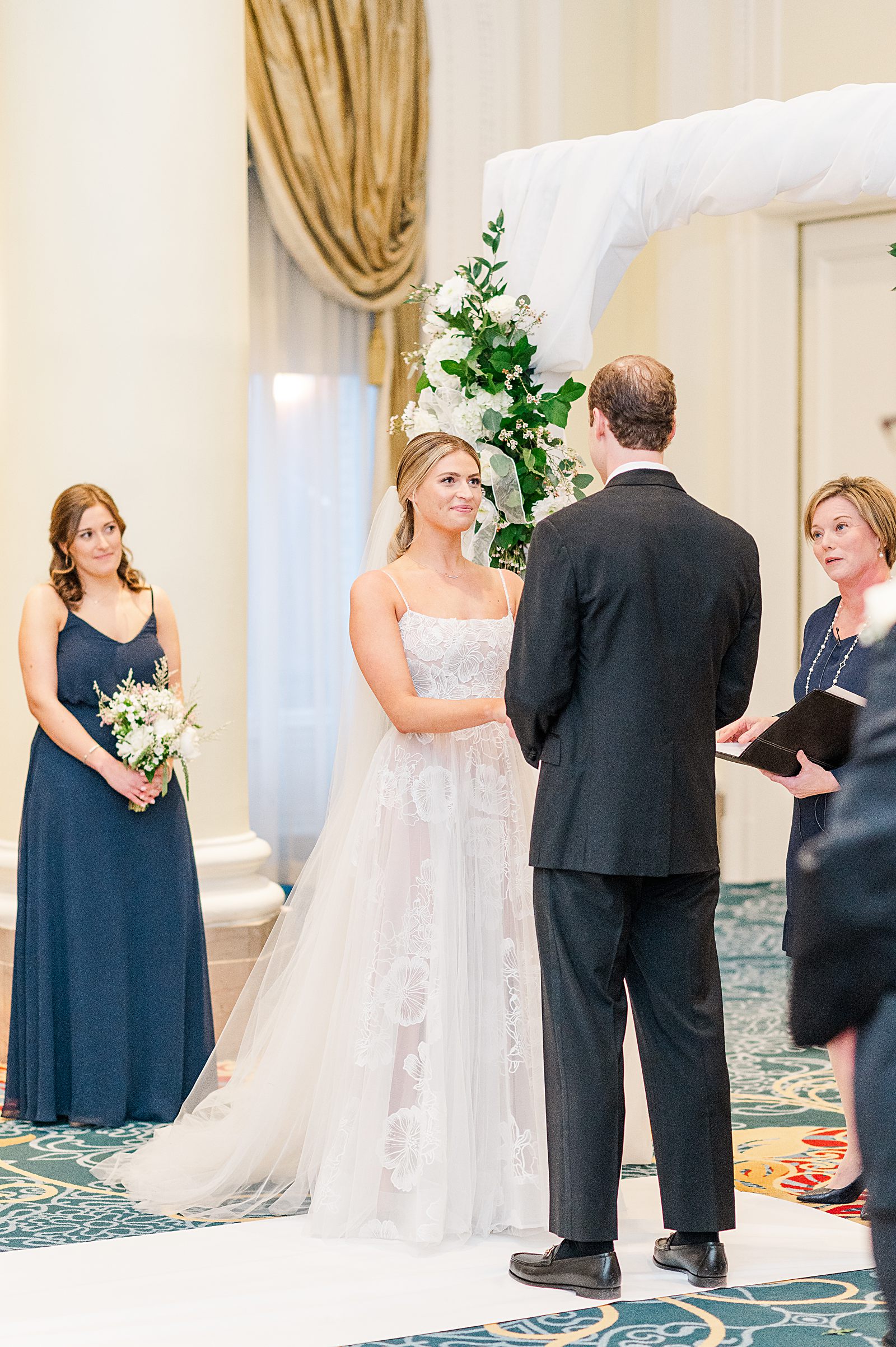 Jefferson Hotel Wedding Ceremony. Richmond Wedding Photographer Kailey Brianne Photography
