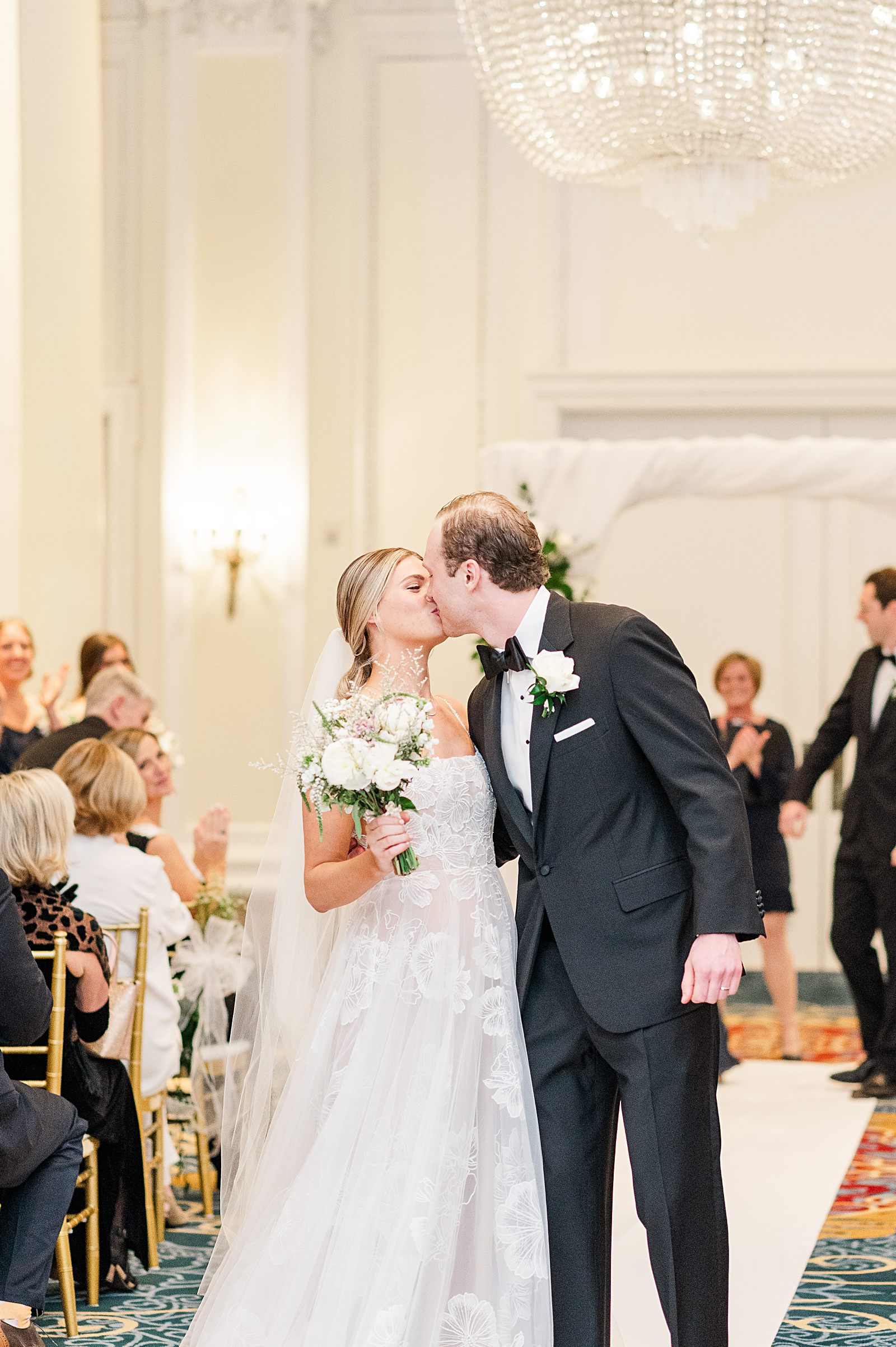 Jefferson Hotel Wedding Ceremony. Richmond Wedding Photographer Kailey Brianne Photography