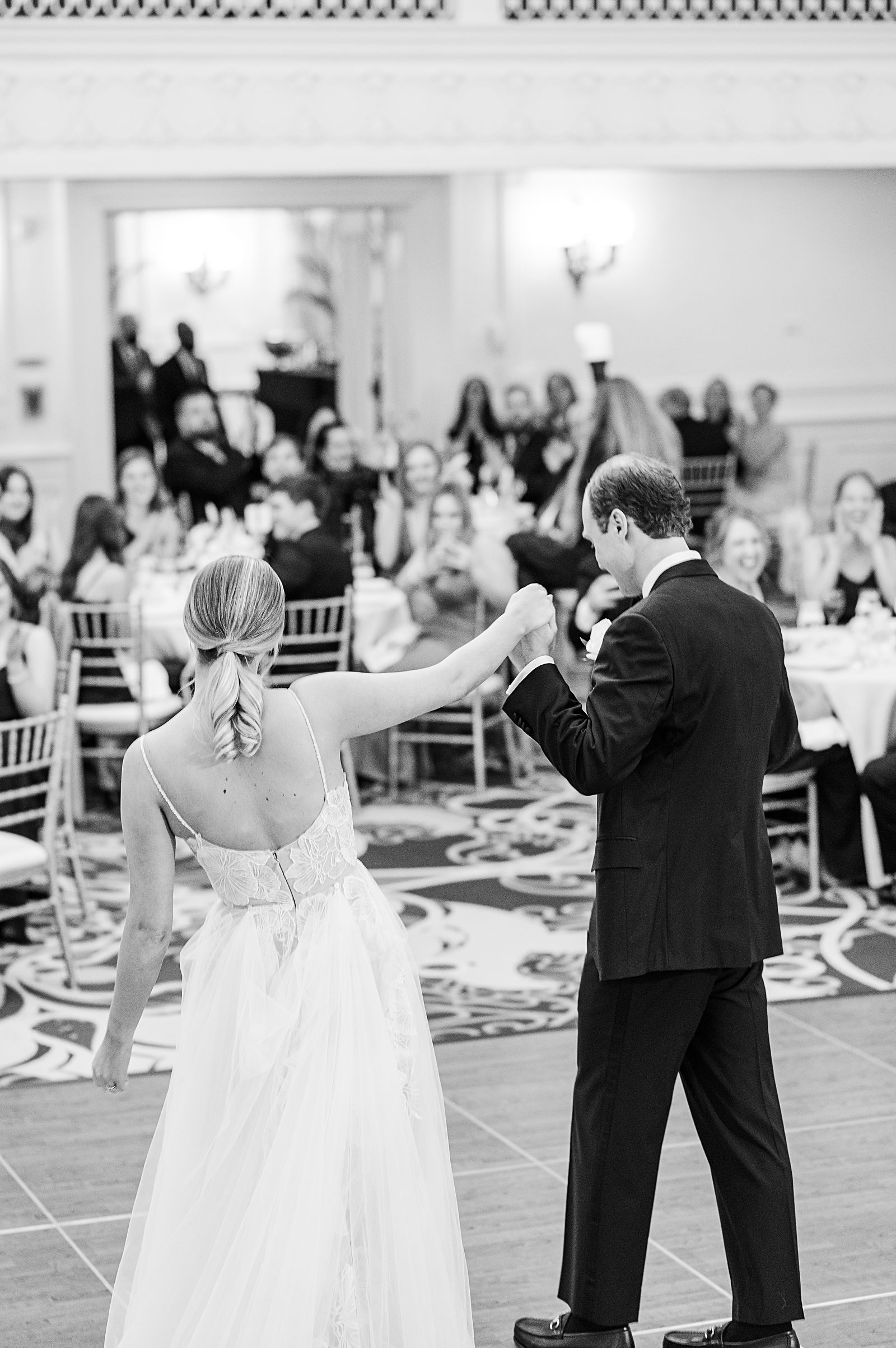 Dances During Reception at Jefferson Hotel Wedding. Richmond Wedding Photographer Kailey Brianne Photography