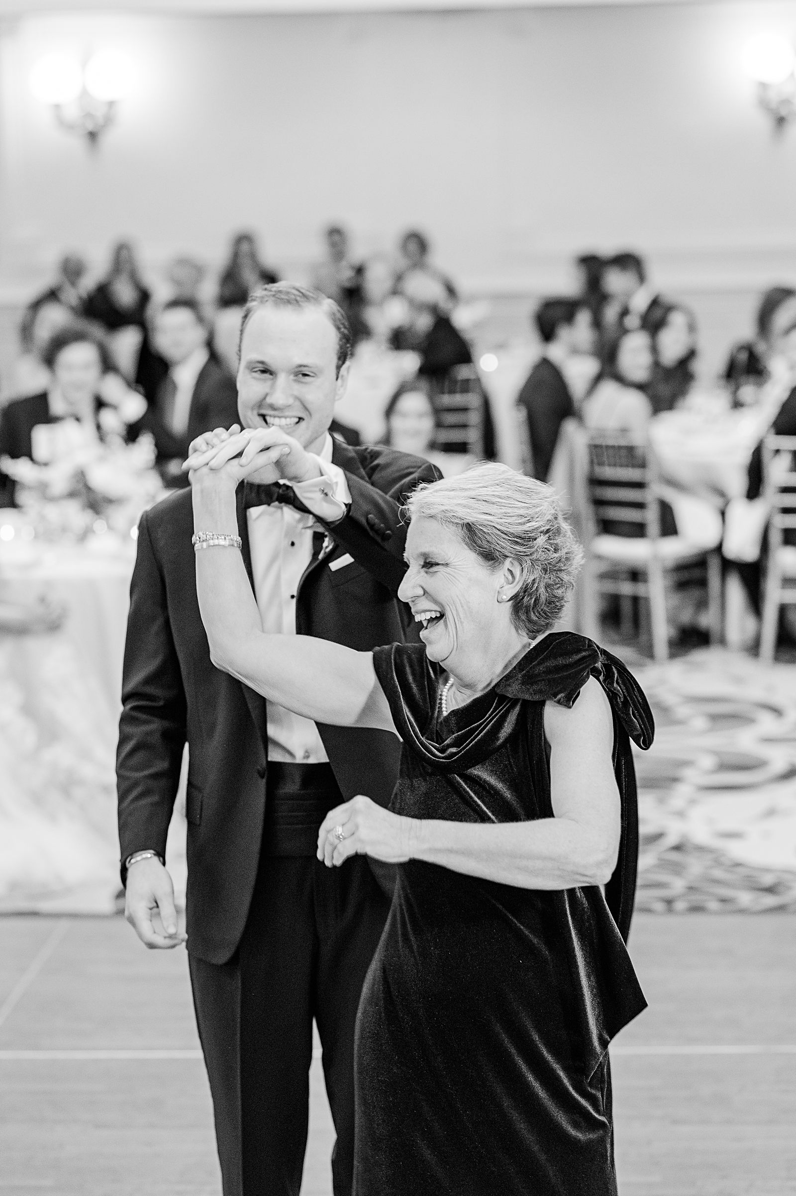 Dances During Reception at Jefferson Hotel Wedding. Richmond Wedding Photographer Kailey Brianne Photography