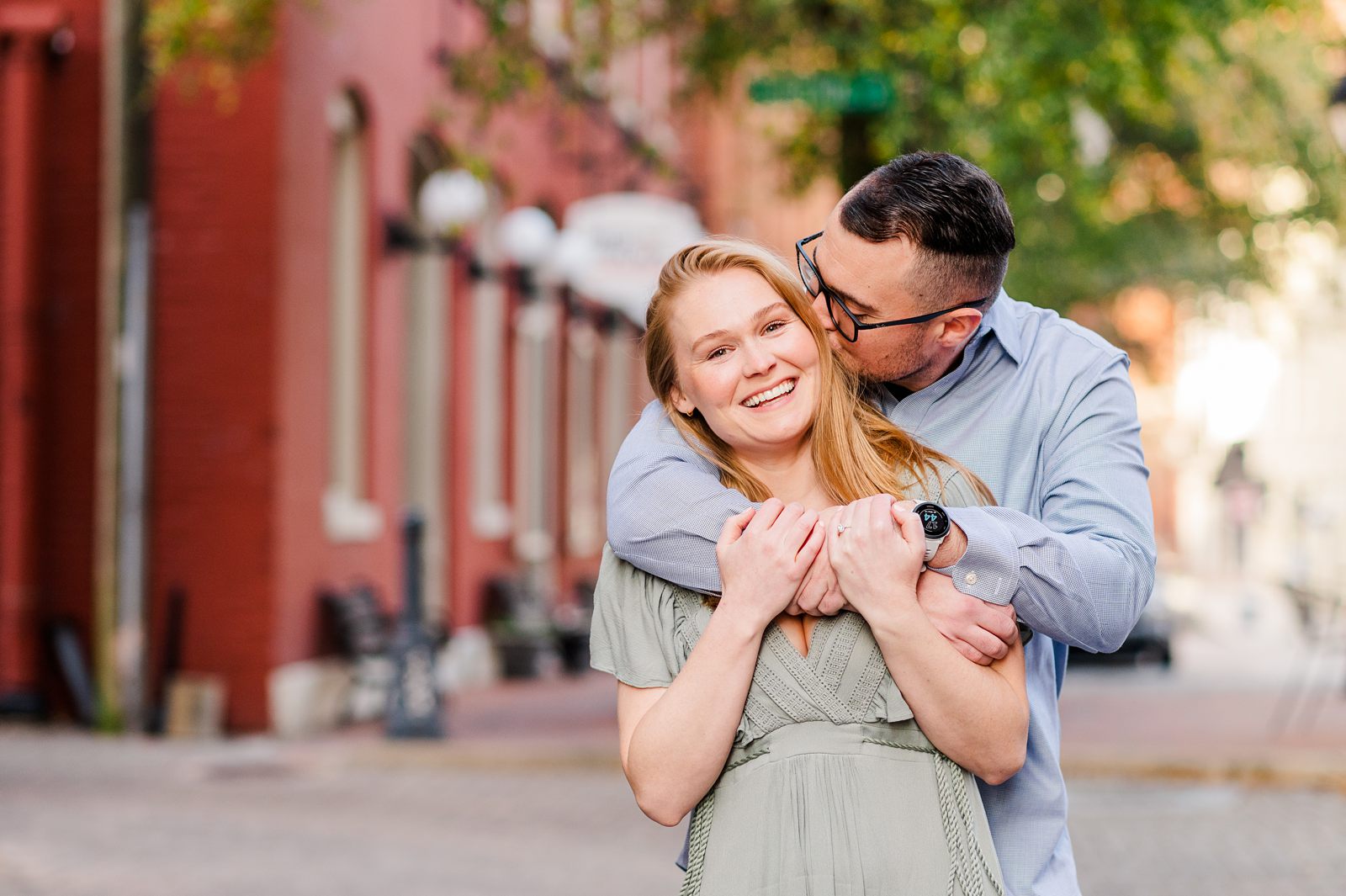 Downtown Richmond Engagement Session by Urban Farmhouse. Wedding Photographer Kailey Brianne Photography