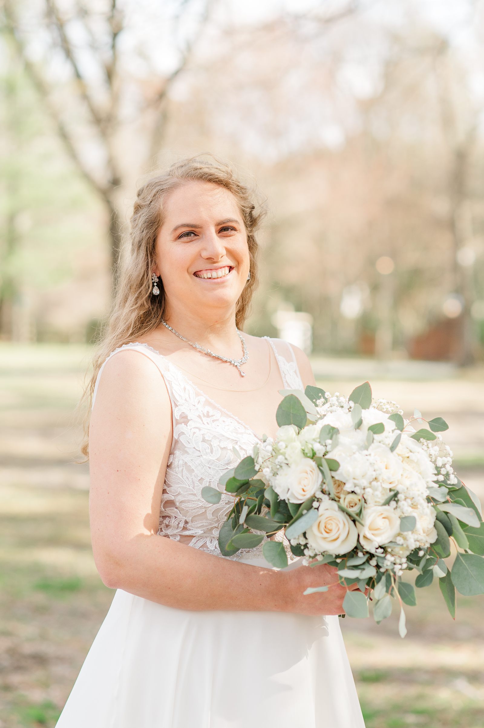 Bridal Portraits during Spring Virginia Cliffe Inn Wedding. Richmond Wedding Photographer Kailey Brianne Photography. 
