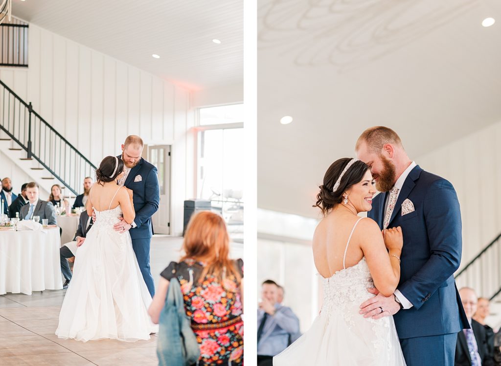 Bride and Groom First Dance at Waverly Estate Wedding. Wedding Photography by Kailey Brianne Photography 