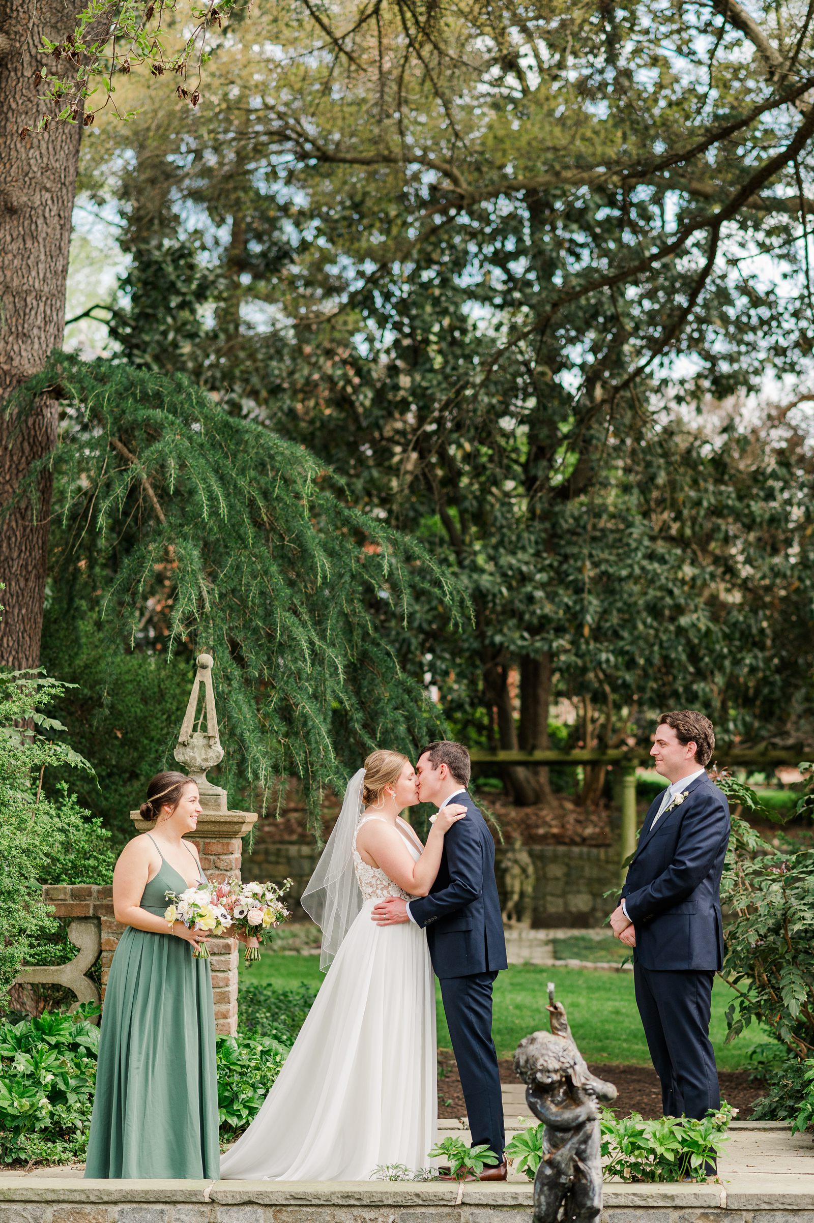 A Spring Intimate Virginia House Ceremony by Richmond Wedding Photographer Kailey Brianne Photography.