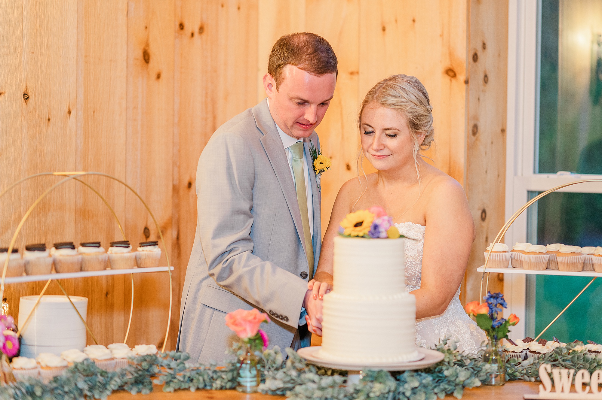 Wedding Reception at Barn at Timber Creek Wedding. Wedding Photography by Kailey Brianne Photography
