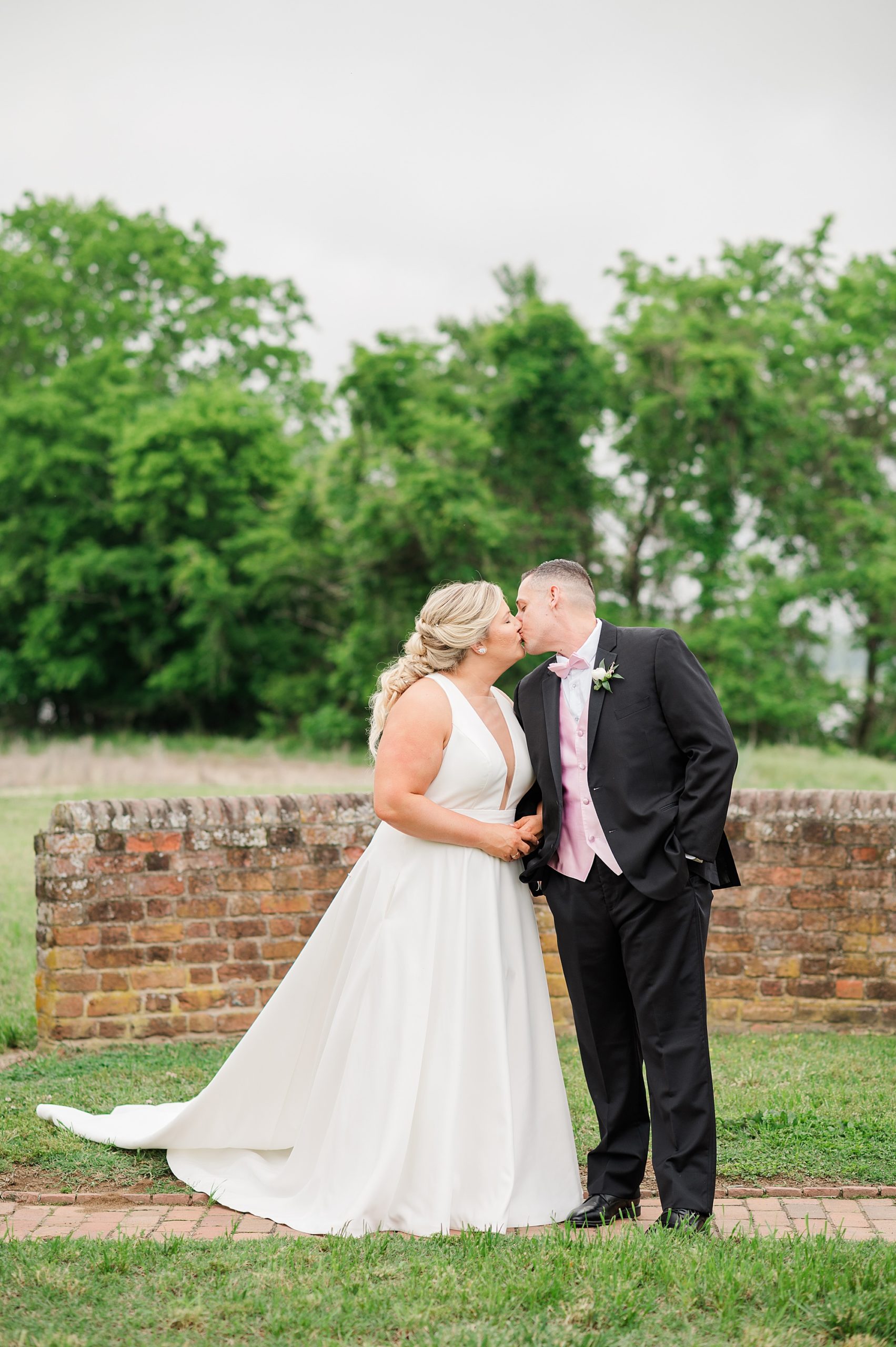 Bride and Groom First Look at Spring Cousiac Manor Wedding. Wedding Photography by Kailey Brianne Photography