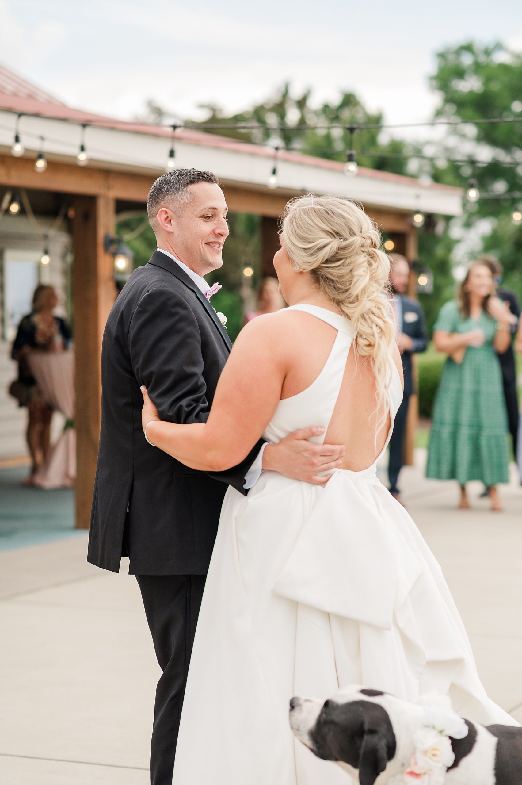 Bride and Groom First Dance at Spring Cousiac Manor Wedding