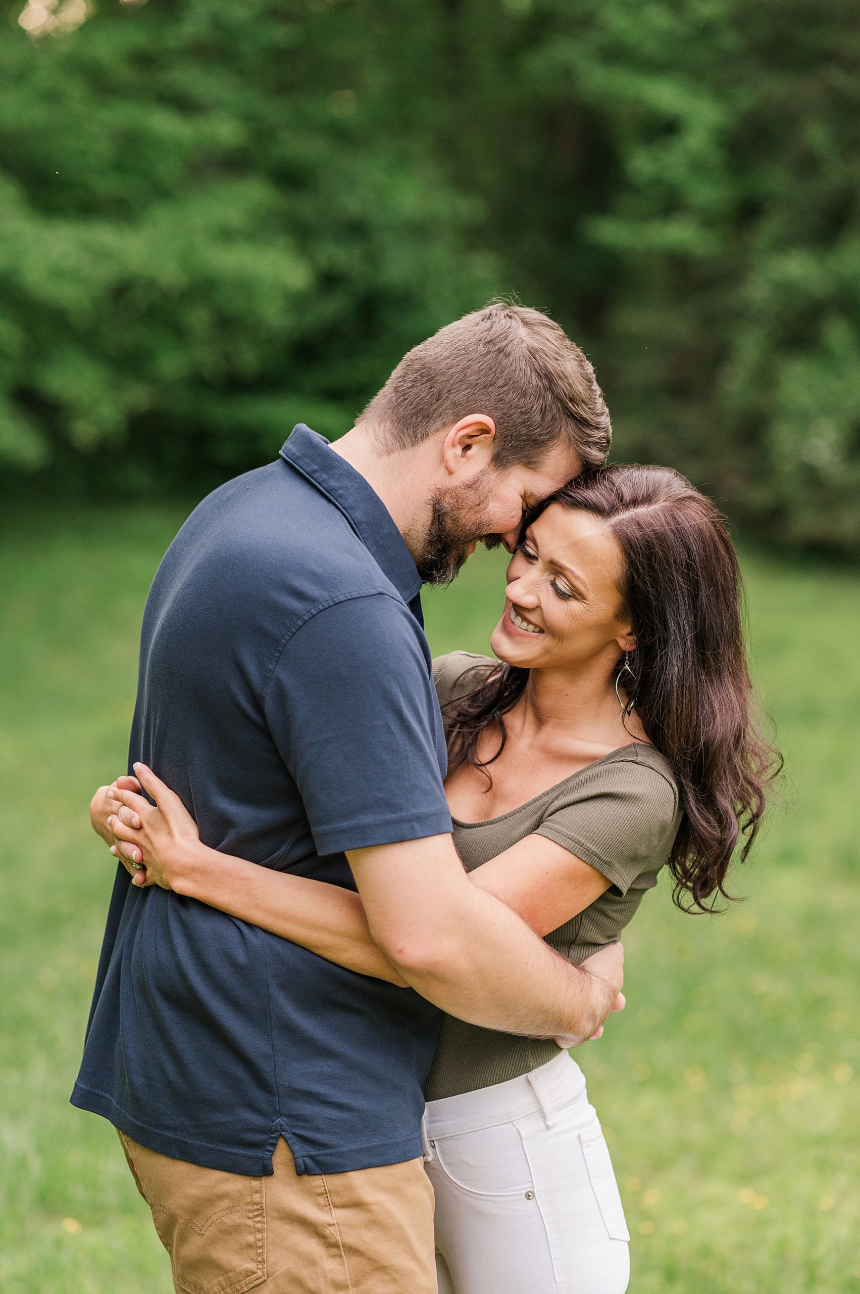 Couple Photography Spring Engagement Session with Rolling Hills