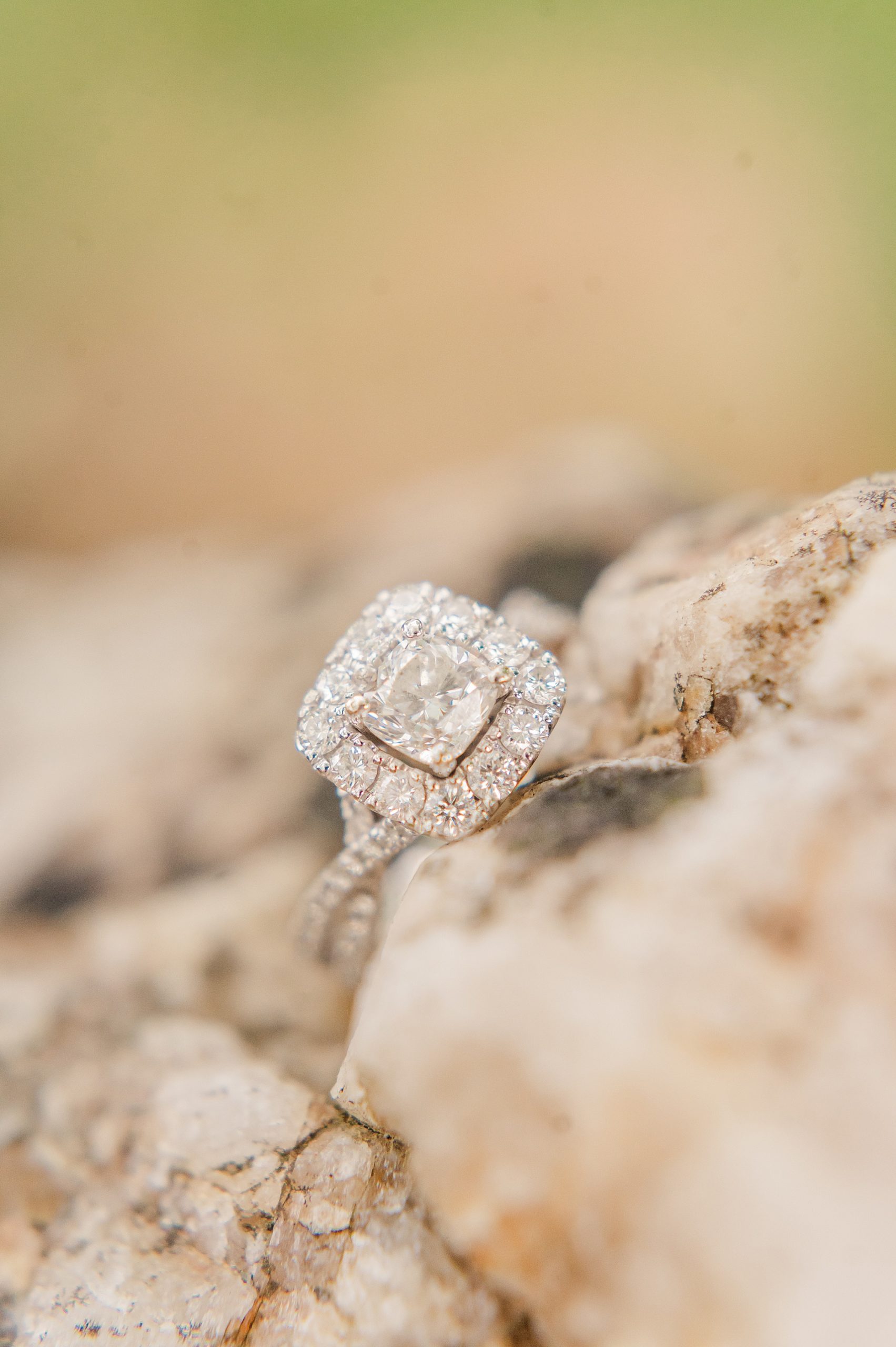 Ring Details Spring Engagement Session with Rolling Hills