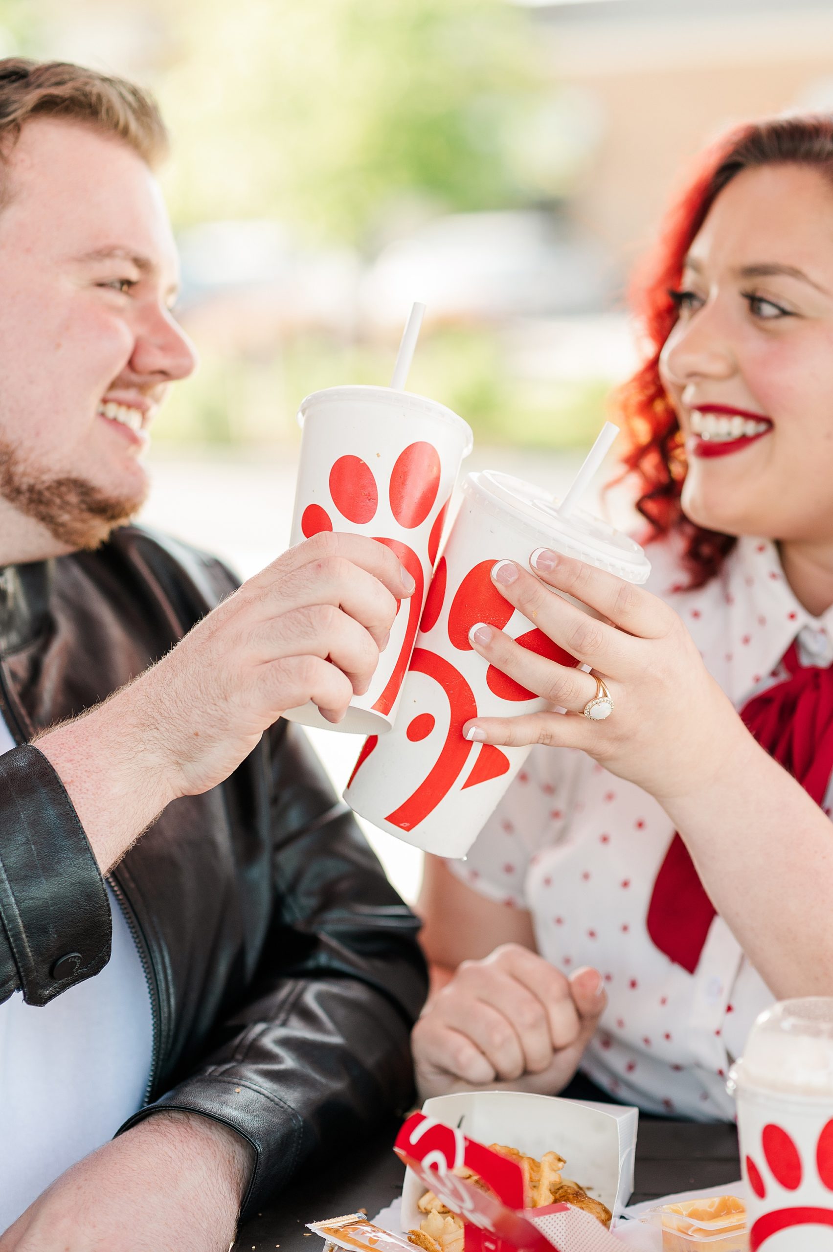 Chick Fil A Retro Inspired Engagement Session