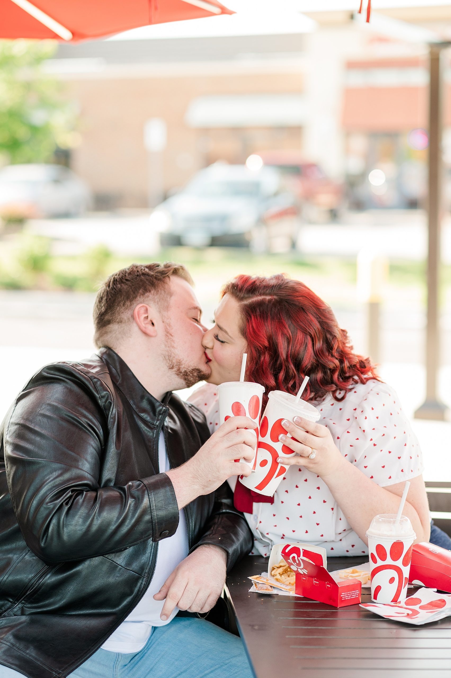 Chick Fil A Retro Inspired Engagement Session