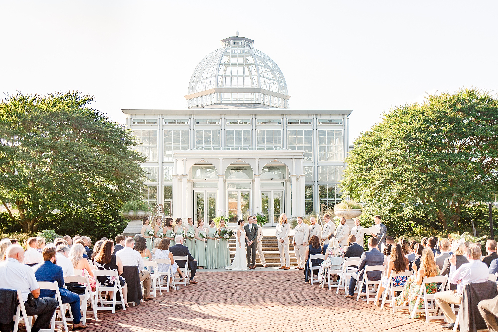 Outdoor Ceremony at Lewis Ginter Botanical Wedding