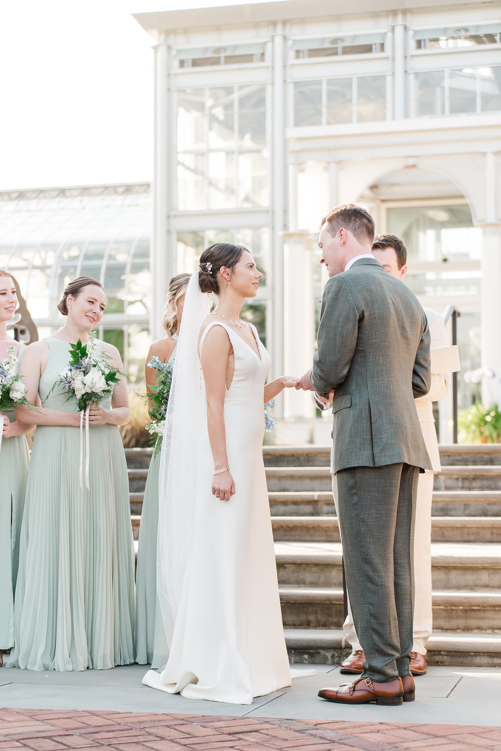 Outdoor Ceremony at Lewis Ginter Botanical Wedding