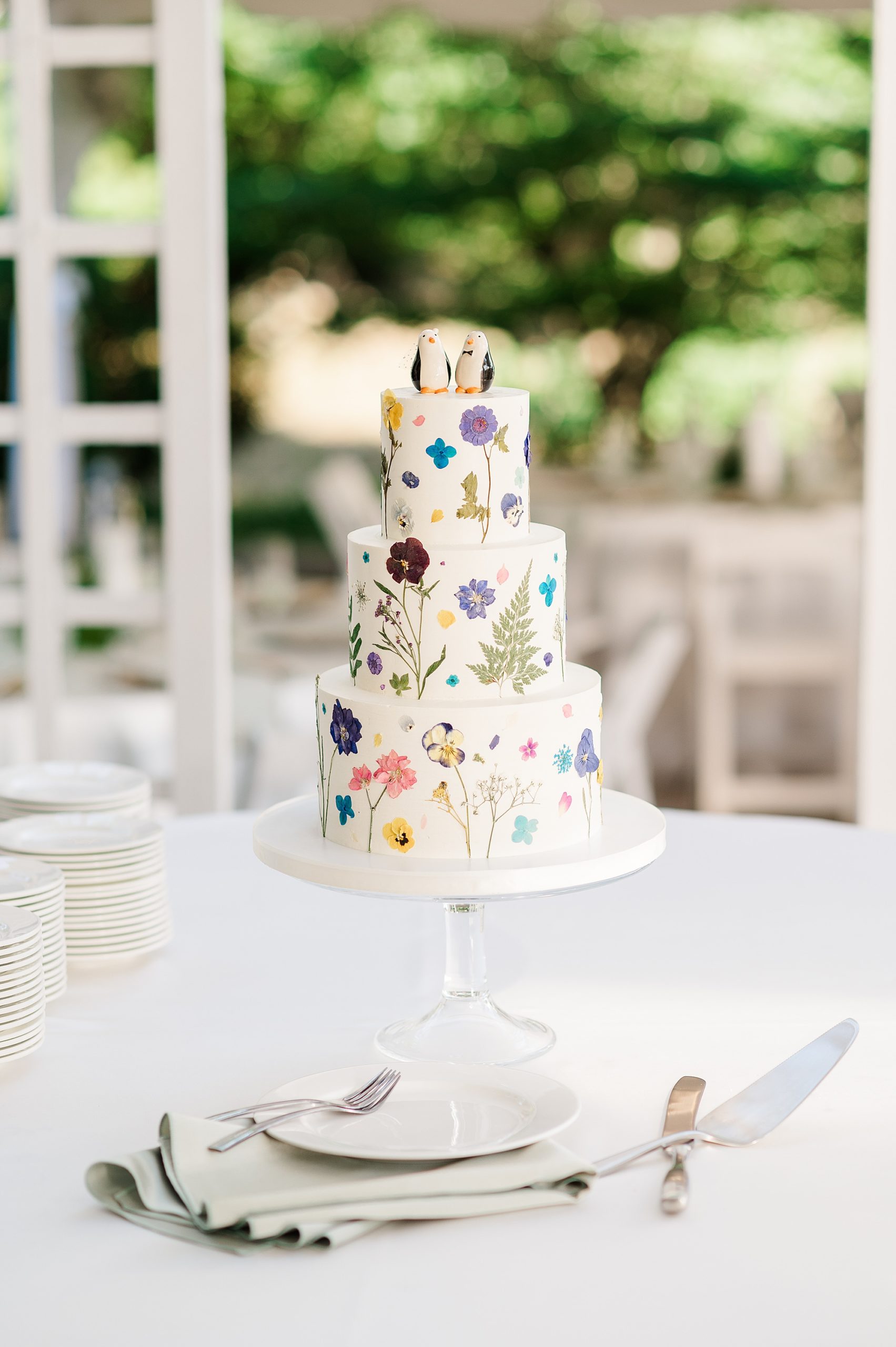 Wedding Cake at Lewis Ginter Botanical Wedding
