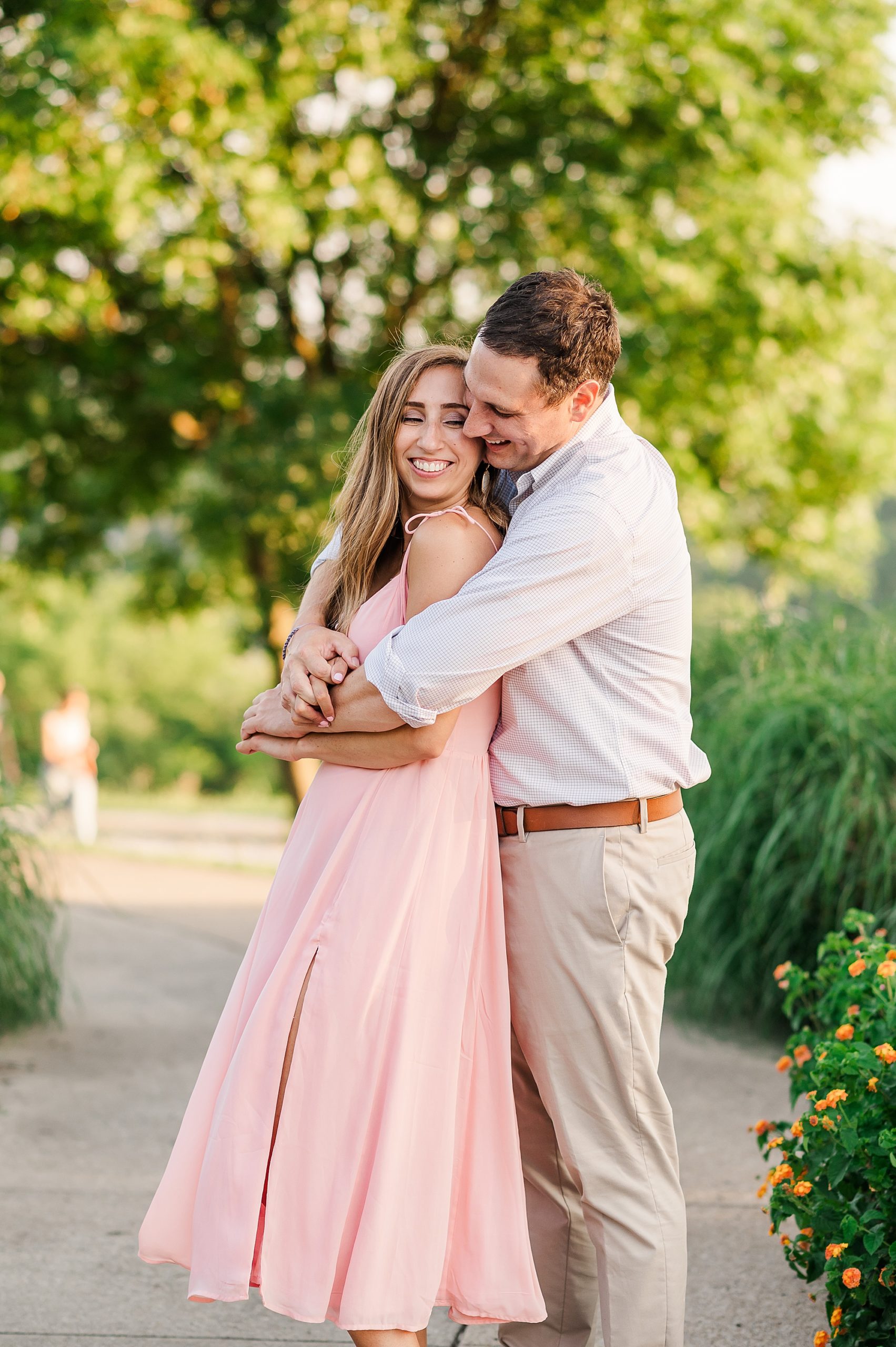 Couple Photography at Summer Dogwood Dell Engagement