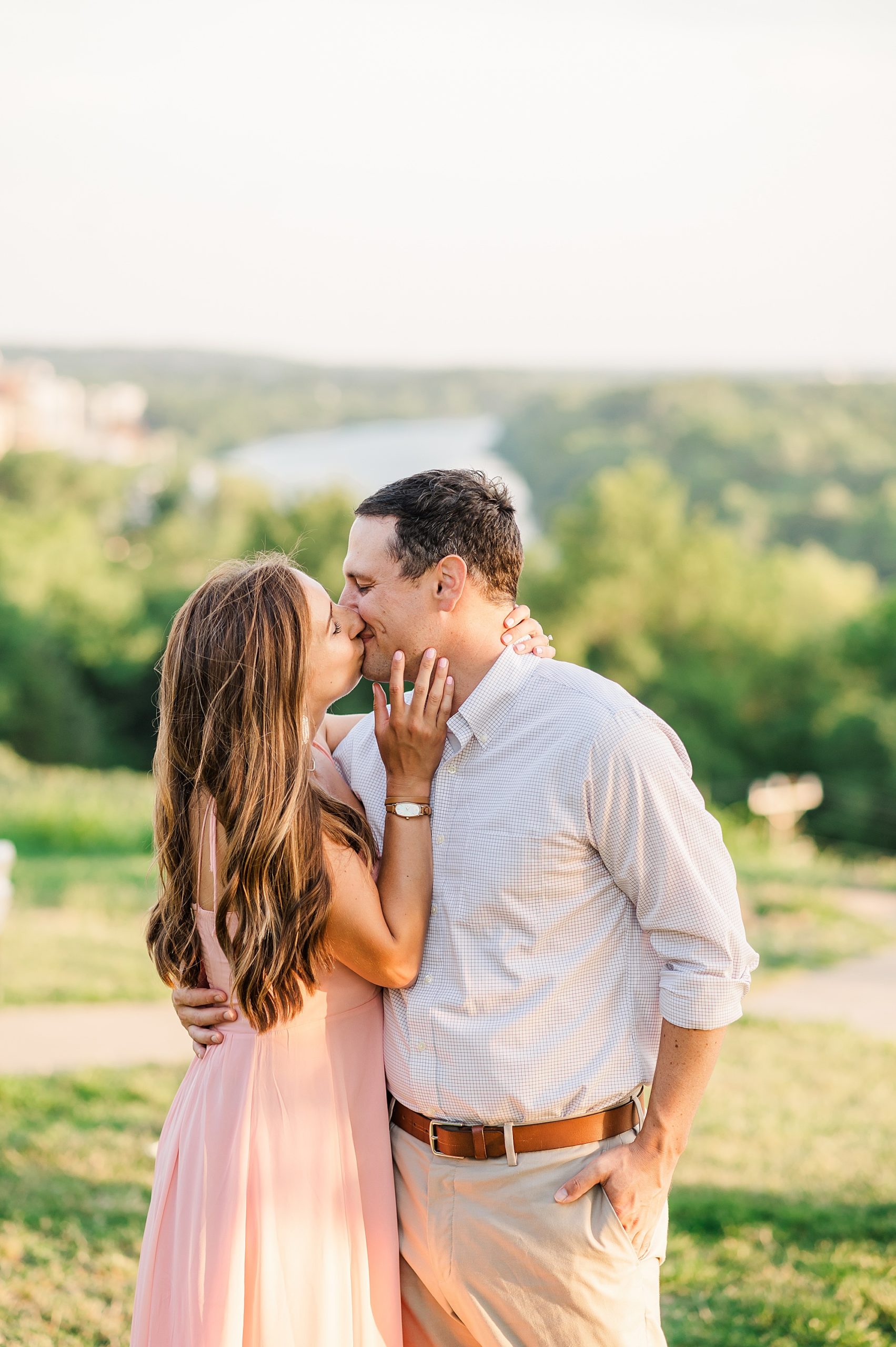Couple Photography at Summer Dogwood Dell Engagement