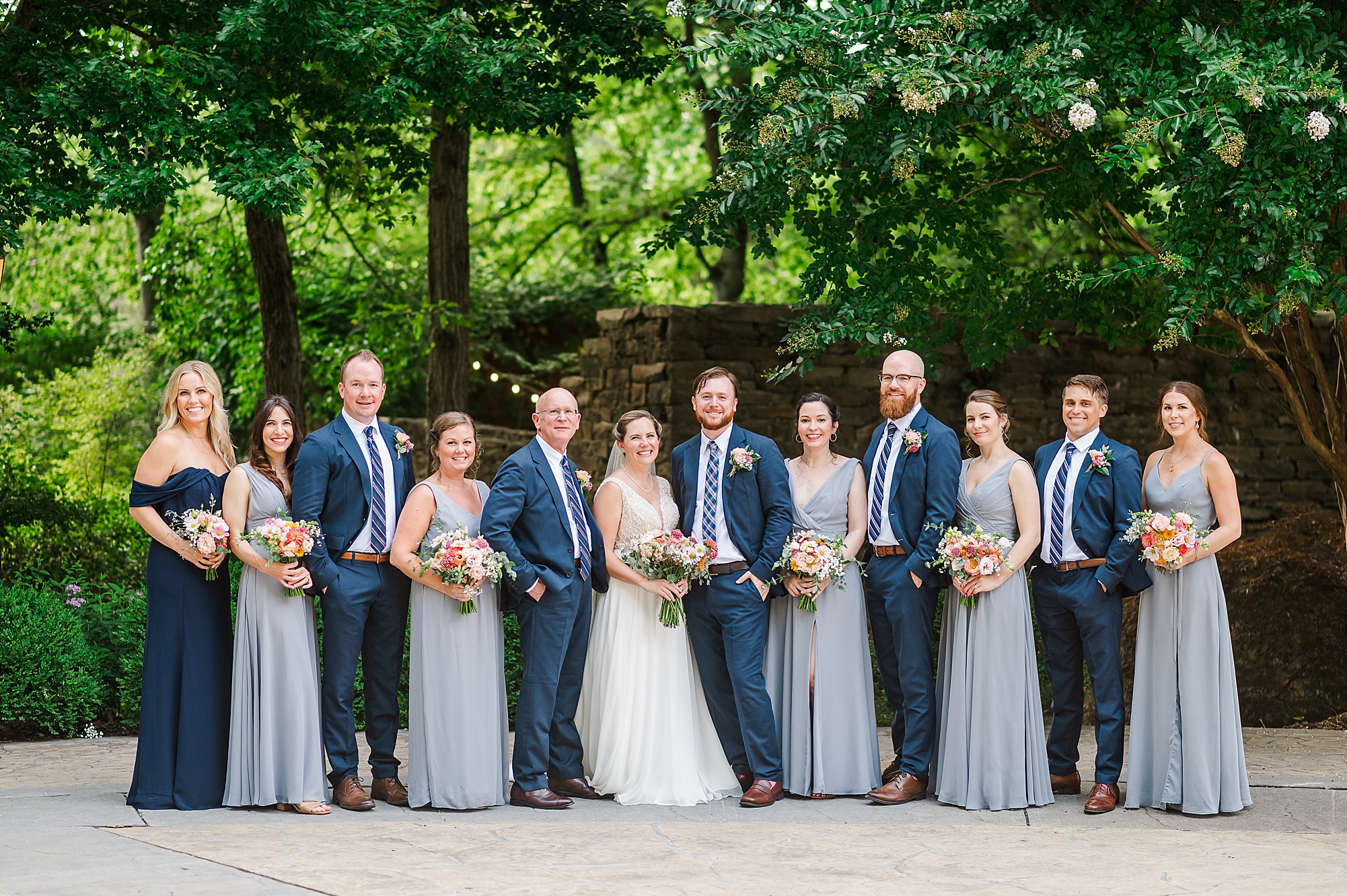 Bridal Party at The Mill at Fine Creek