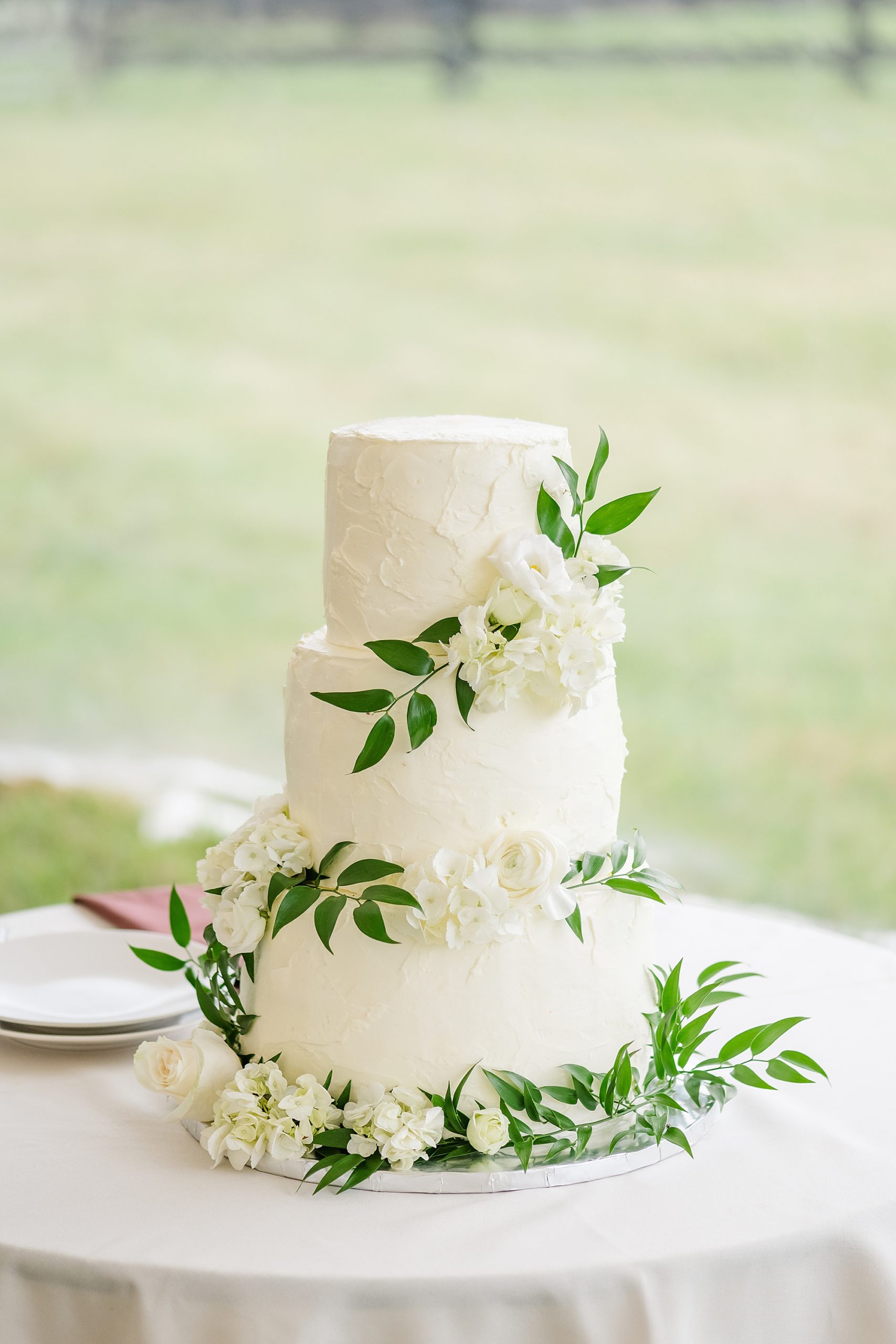 Wedding Cake at Mount Fair Farm Wedding Photographed by Virginia Wedding Photographer Kailey Brianna Photographer