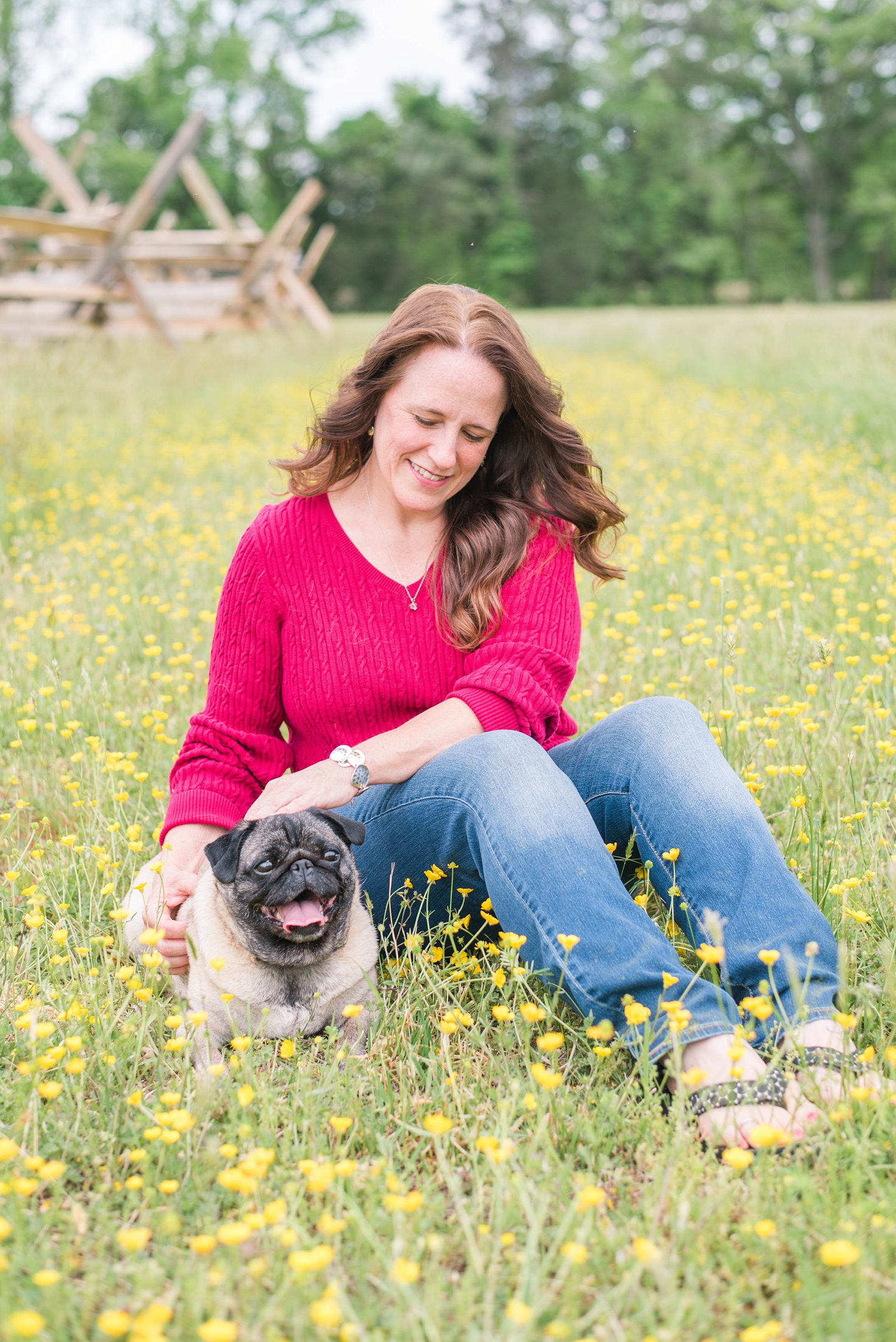 Pet Session in Mechanicsville with pug