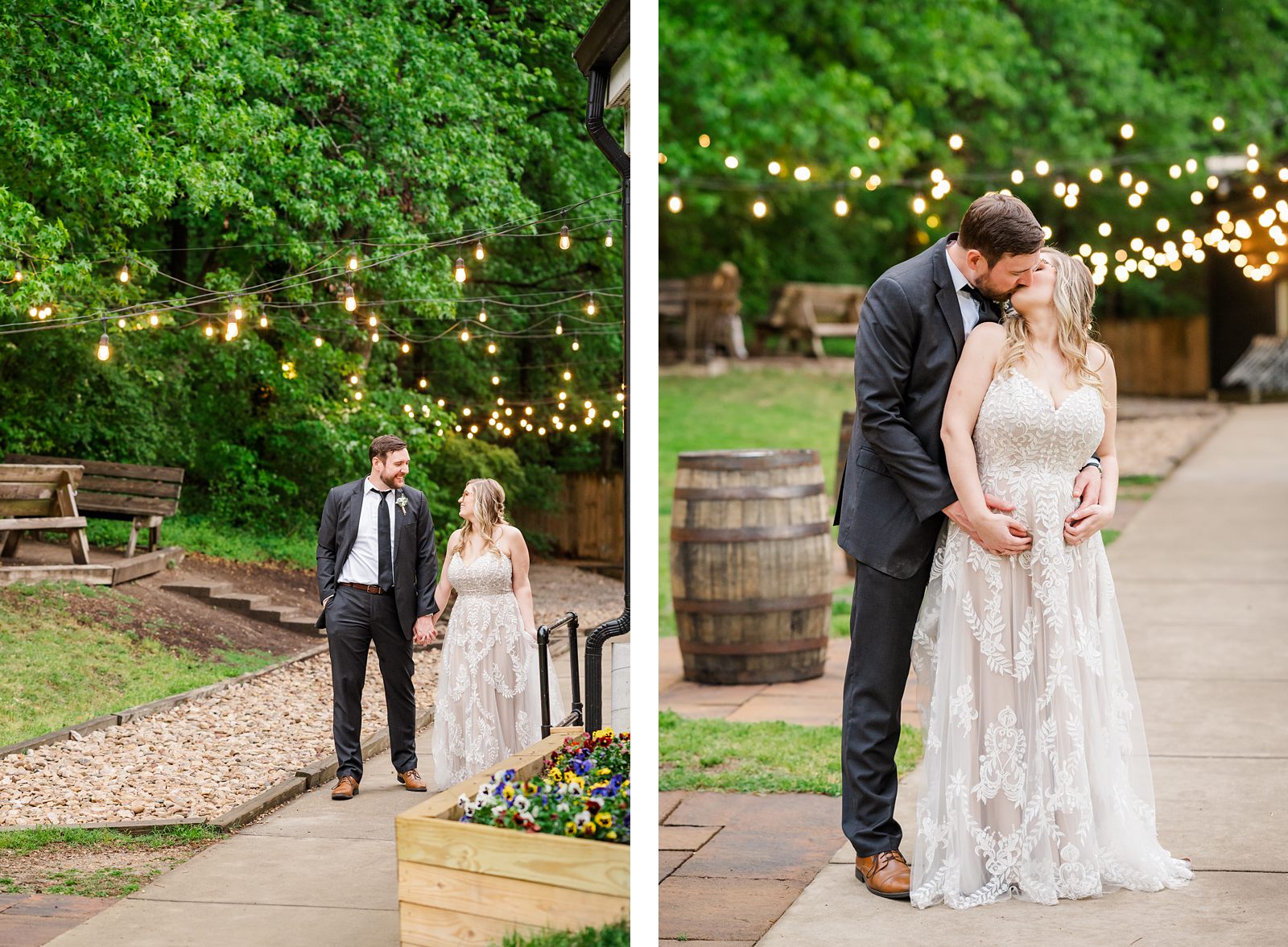 Bride and Groom Portraits at Triple Crossing Beer Wedding. Richmond Wedding Photographer Kailey Brianne Photography