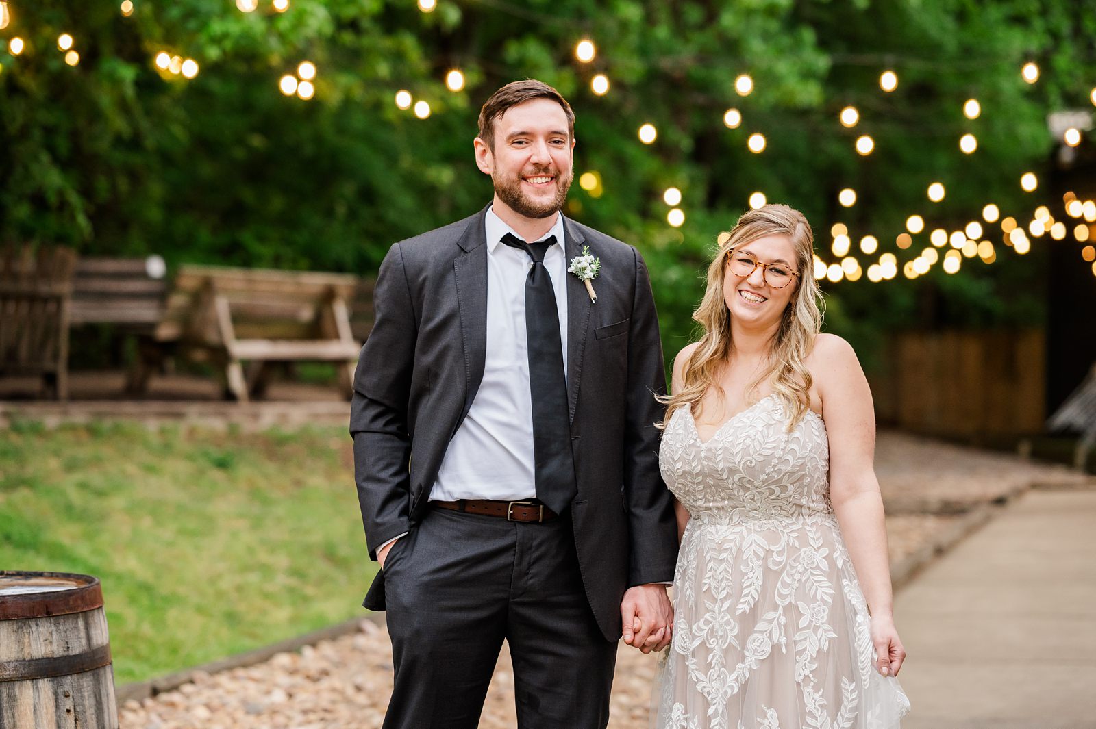 Bride and Groom Portraits at Triple Crossing Beer Wedding. Richmond Wedding Photographer Kailey Brianne Photography