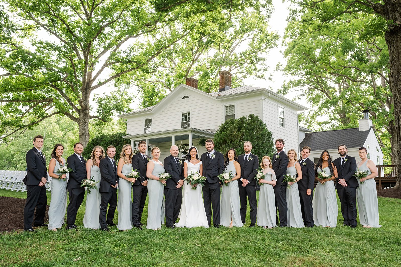Wedding Party portraits at Spring Virginia Wedding by Wedding photographer Kailey Brianne Photography 