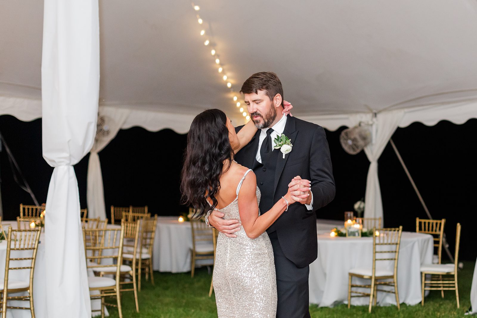 Bride and Groom Last Dance at Wedding Reception by Kailey Brianne Photography 