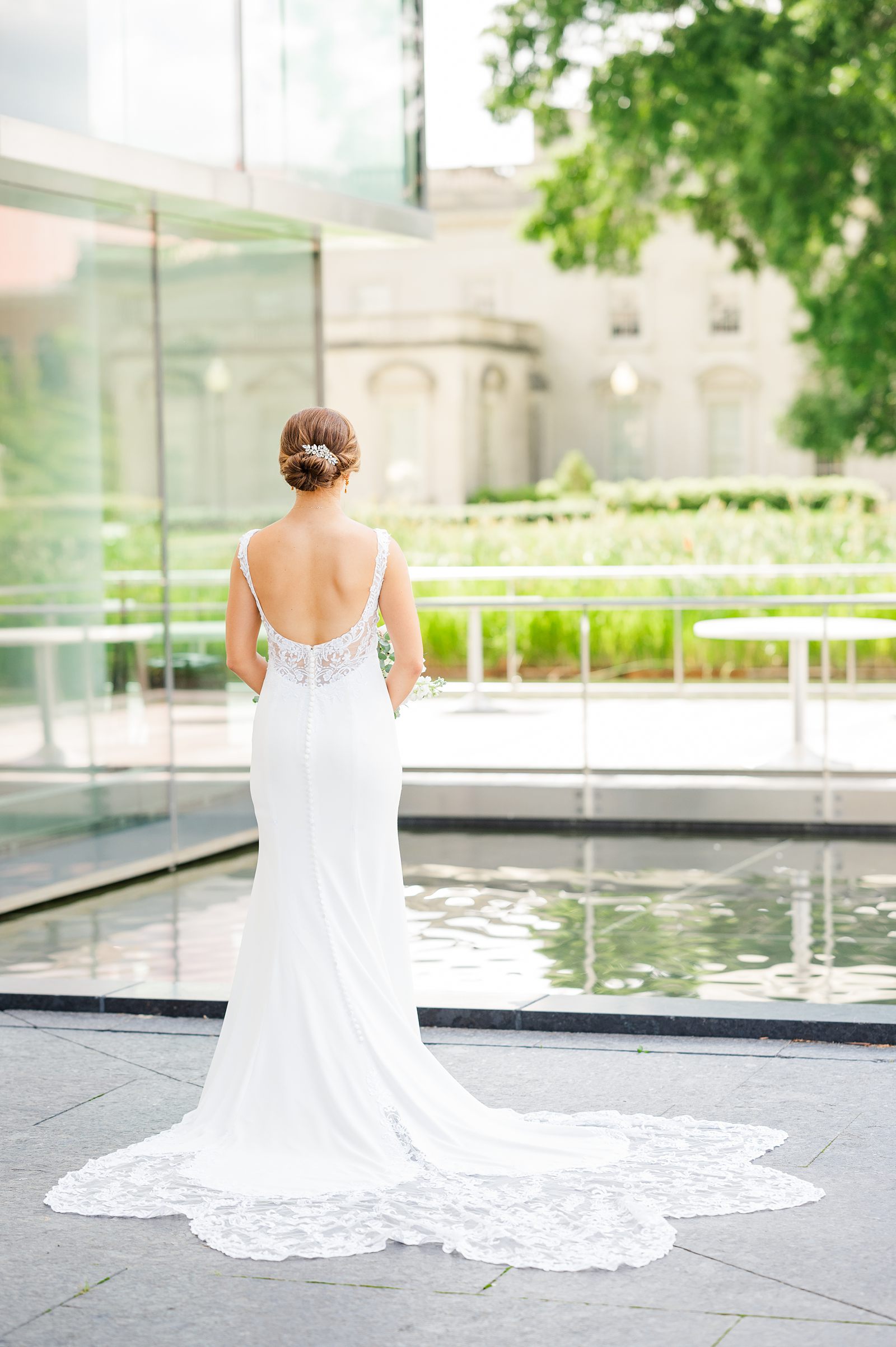 Bridal Portraits at Summer VMFA Wedding in Richmond by Kailey Brianne Photography 