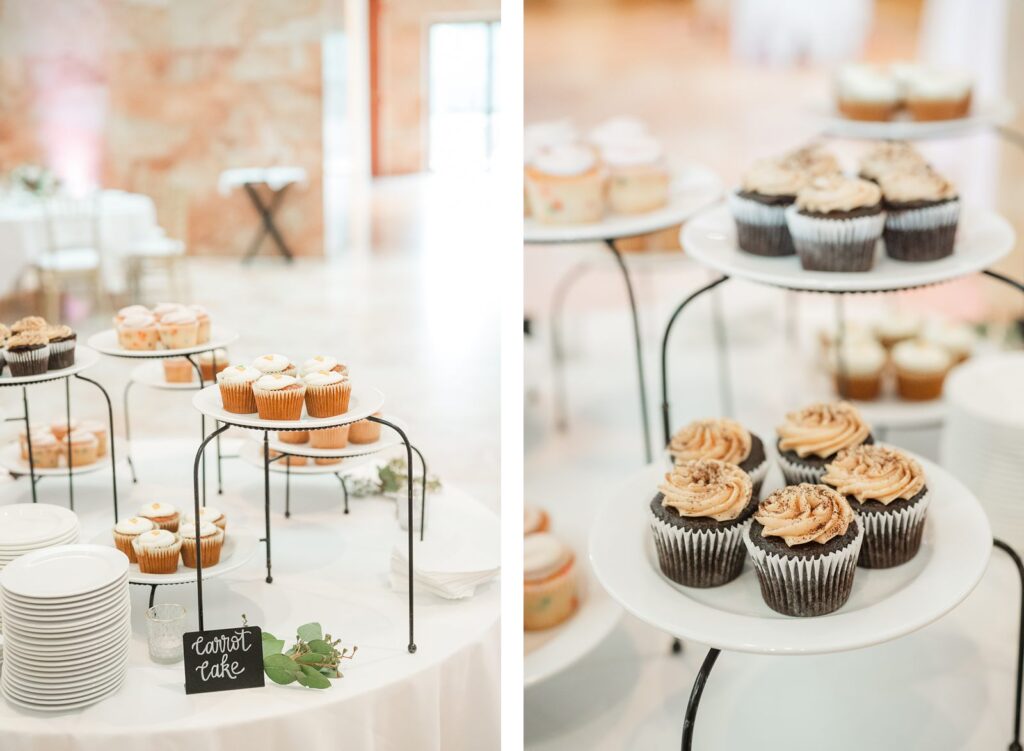 Cupcakes by Carytown Cupcakes at Summer VMFA Wedding by richmond wedding photographer Kailey Brianne Photography  