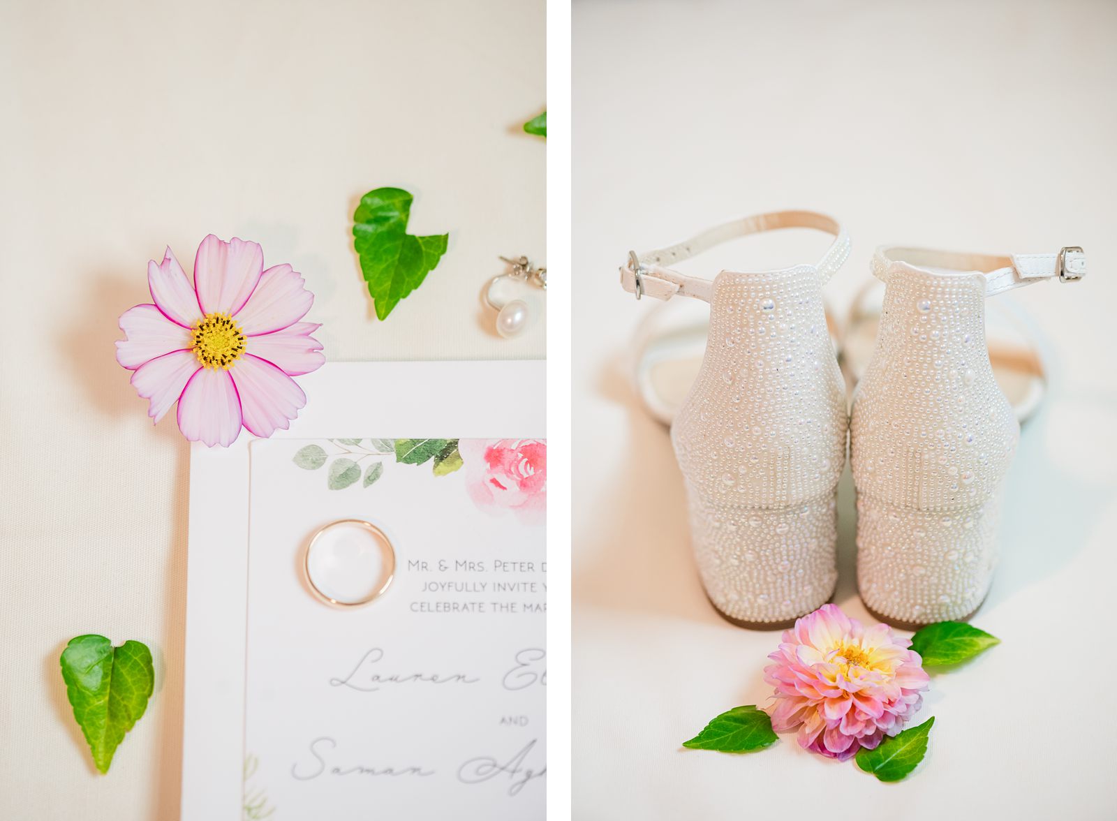 Bridal Details and Invitation Suite for Fall Hermitage Country Club Wedding