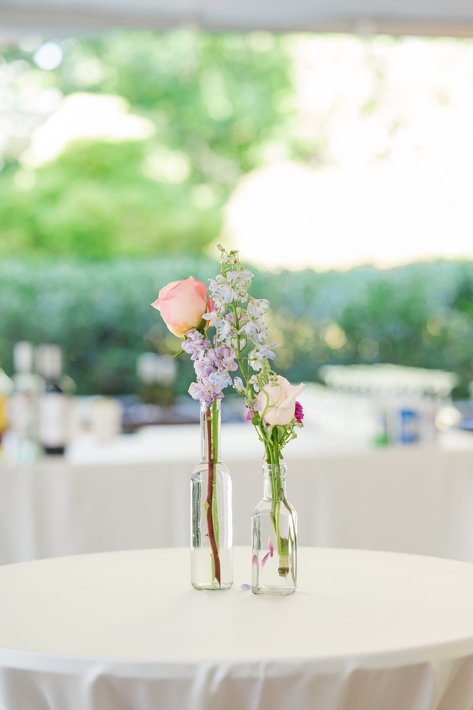 Colorful Reception Decor at Fall Lewis Ginter Wedding Reception