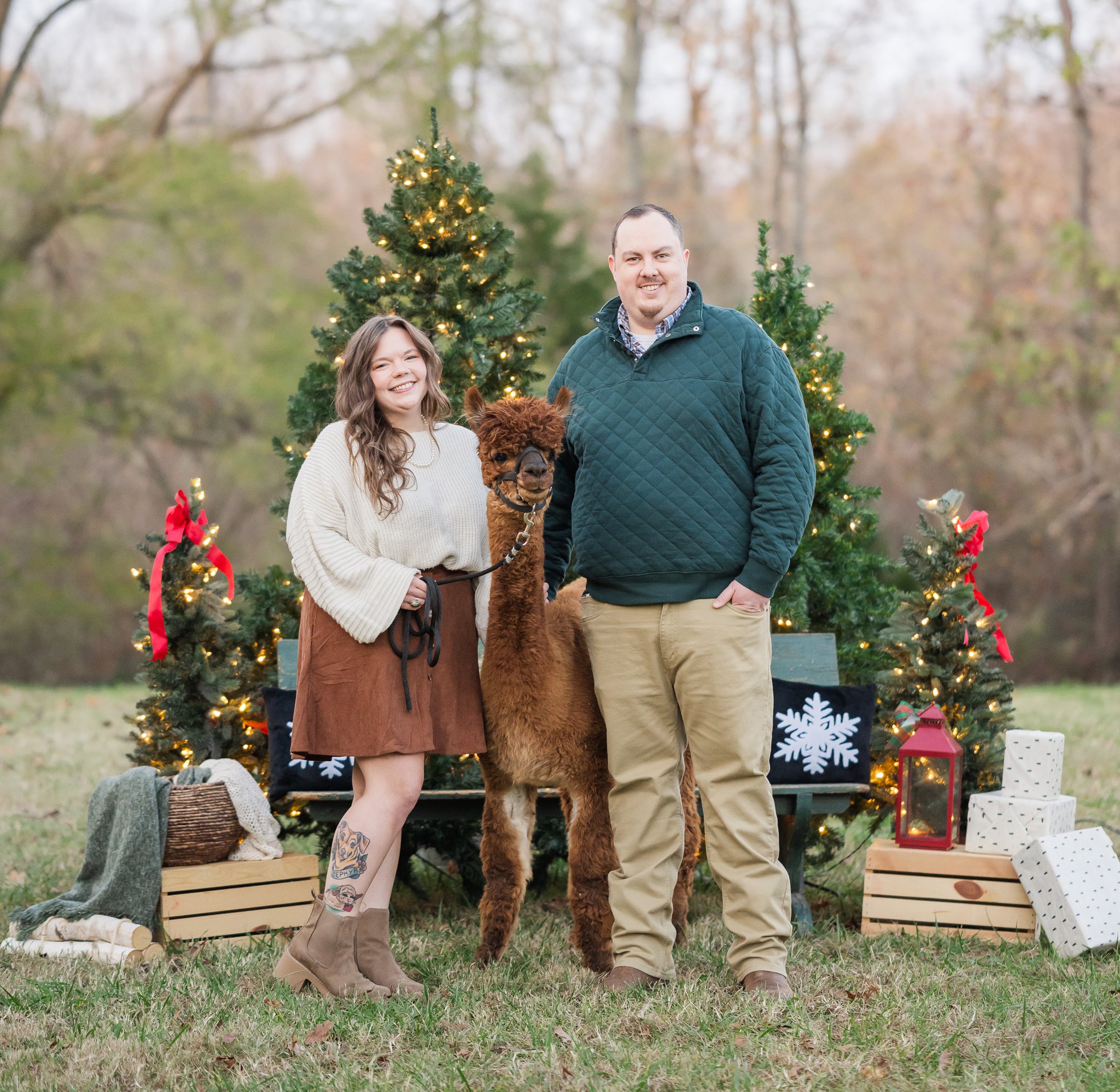 Kailey Brianne Photography 2025 Mini Sessions at Meadowgate Alpacas. Richmond Family Fall and Holiday Mini Session Photographer